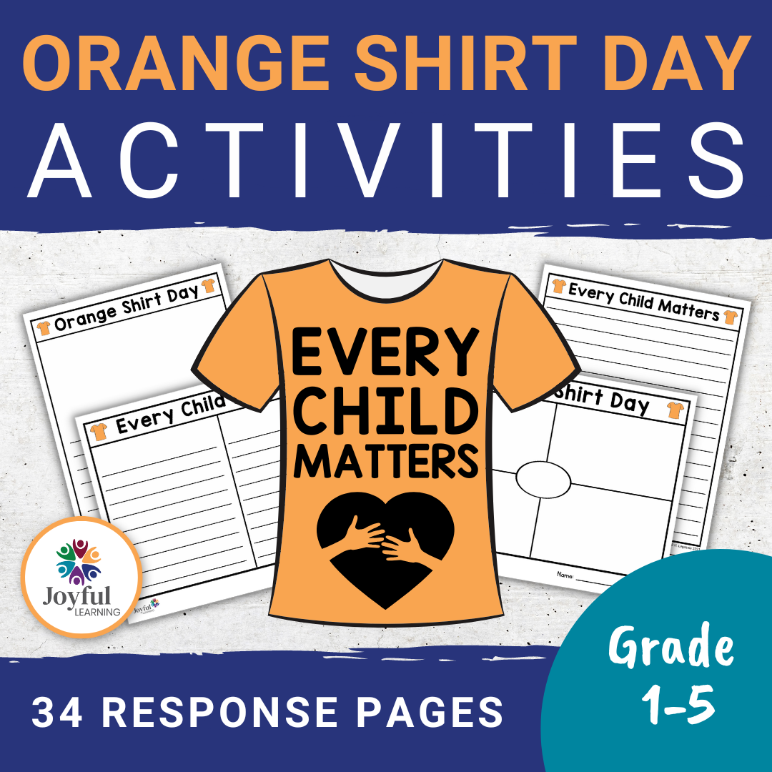 ORANGE SHIRT DAY Response Pages For Any Writing Prompt Joyful 