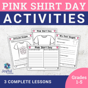 PINK SHIRT DAY | Lessons & Response Pages