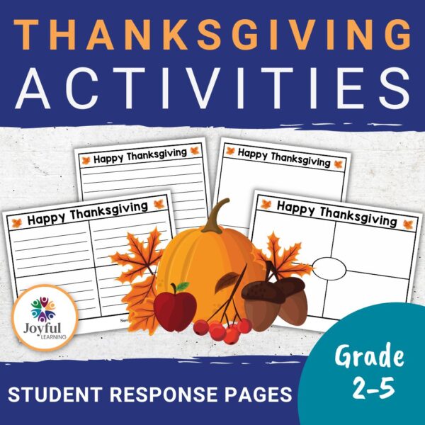 THANKSGIVING | Response Pages for Any Writing Prompt